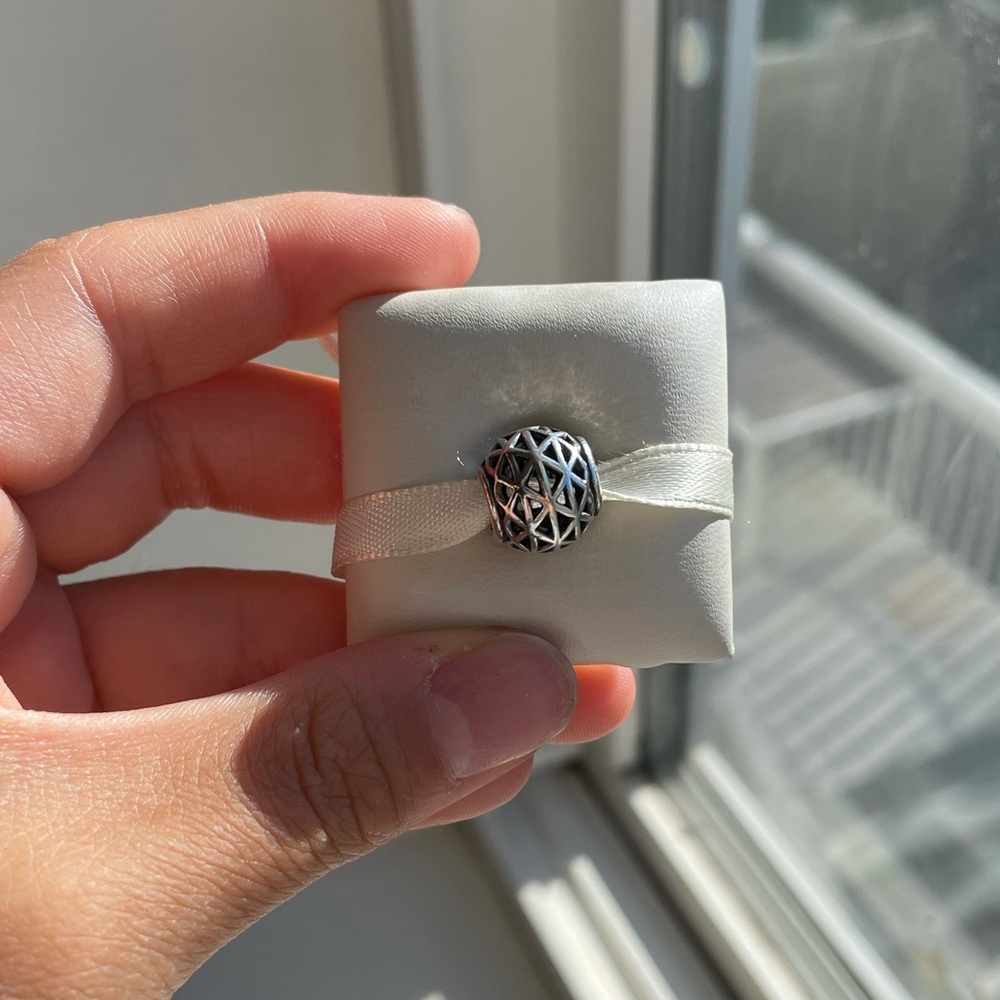 Pandora open work charm
